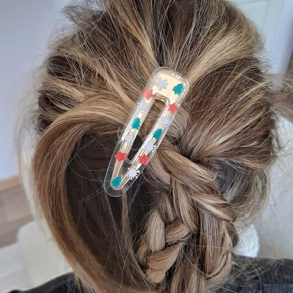 Barrette tourbillon de flocons