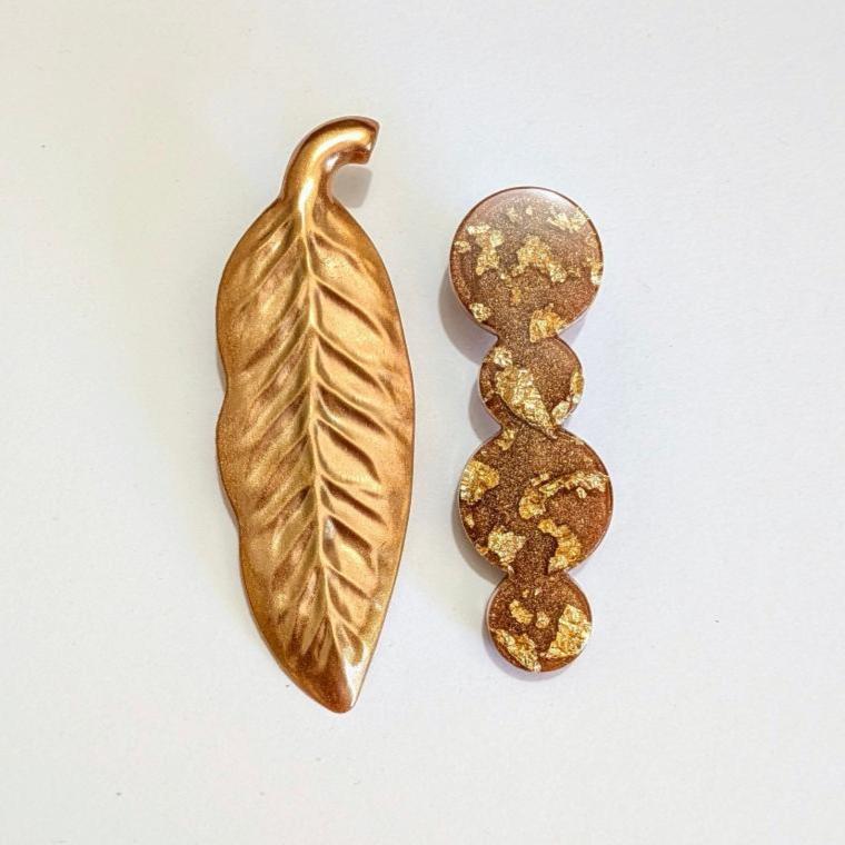 Barrettes Châtaignes