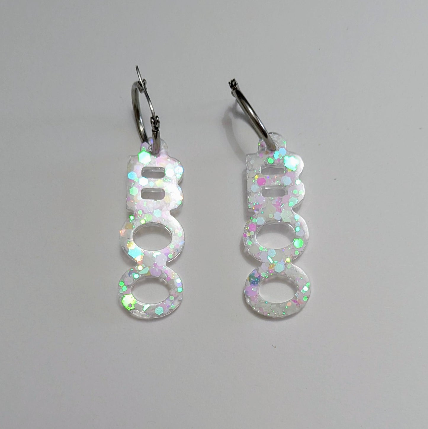 Boucle d'oreilles interchangeables BOOO (phosphorescentes)