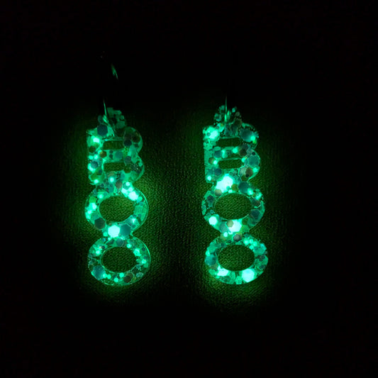 Boucle d'oreilles interchangeables BOOO (phosphorescentes)