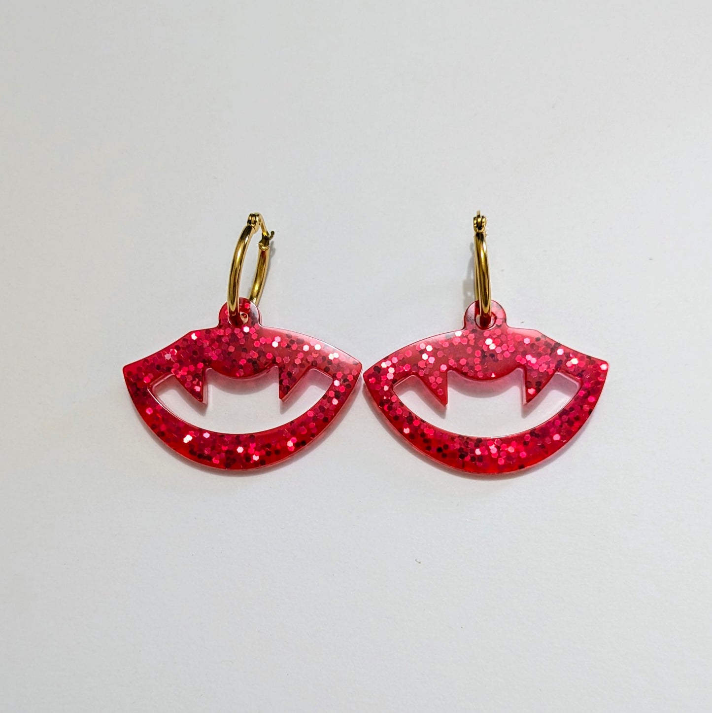 Boucle d'oreille interchangeables baiser du vampire