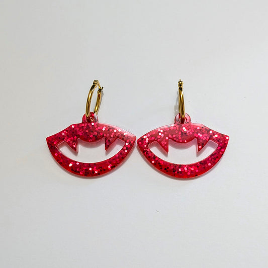 Boucle d'oreille interchangeables baiser du vampire