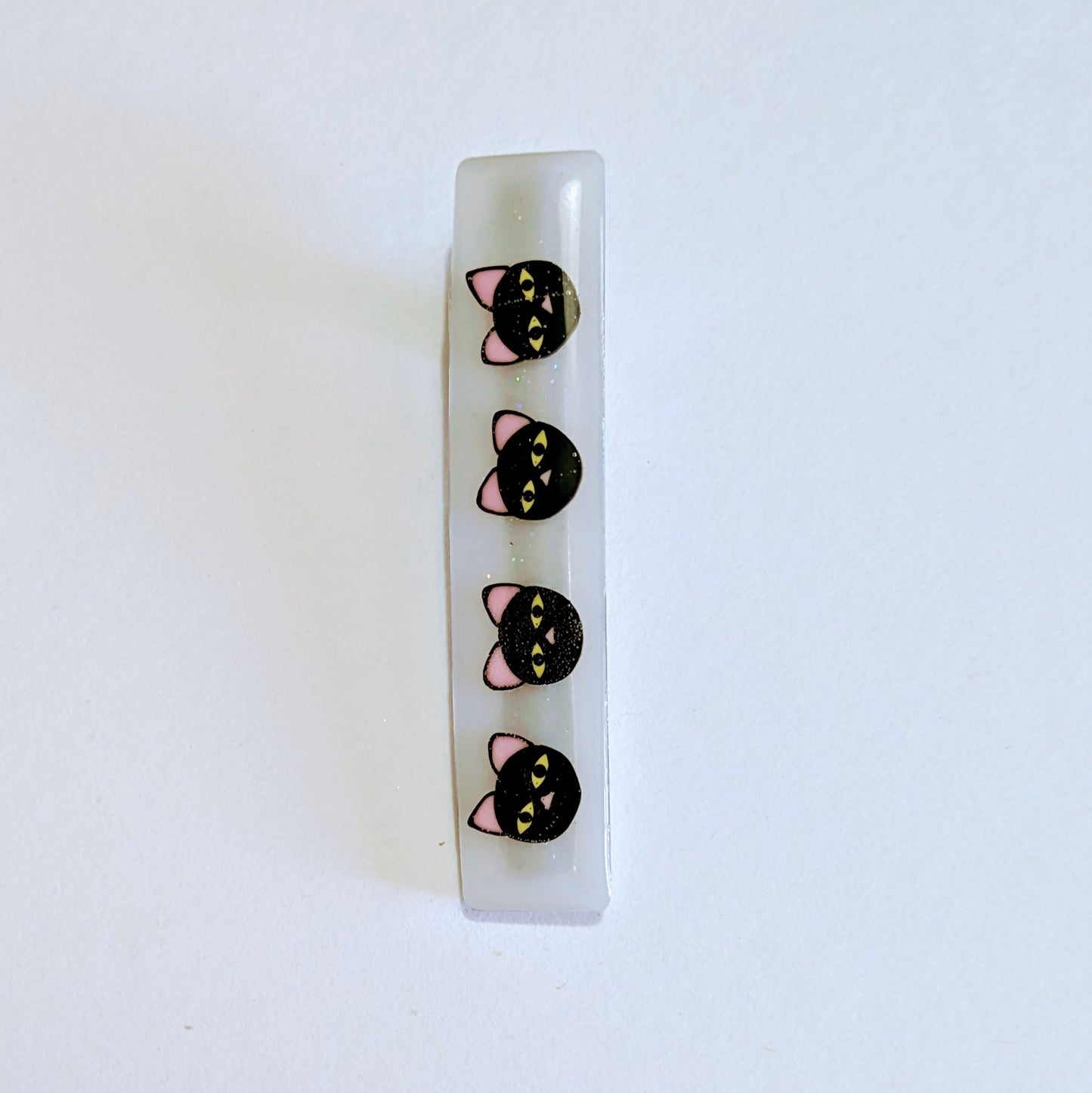 Barrette chat noir Mystie