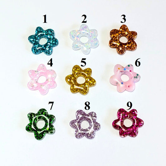 Boucles d'oreilles interchangeables fleurette Brillantes