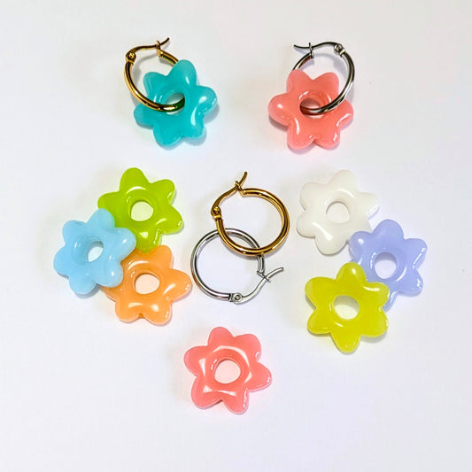Boucles d'oreilles interchangeables Fleurette Douceur