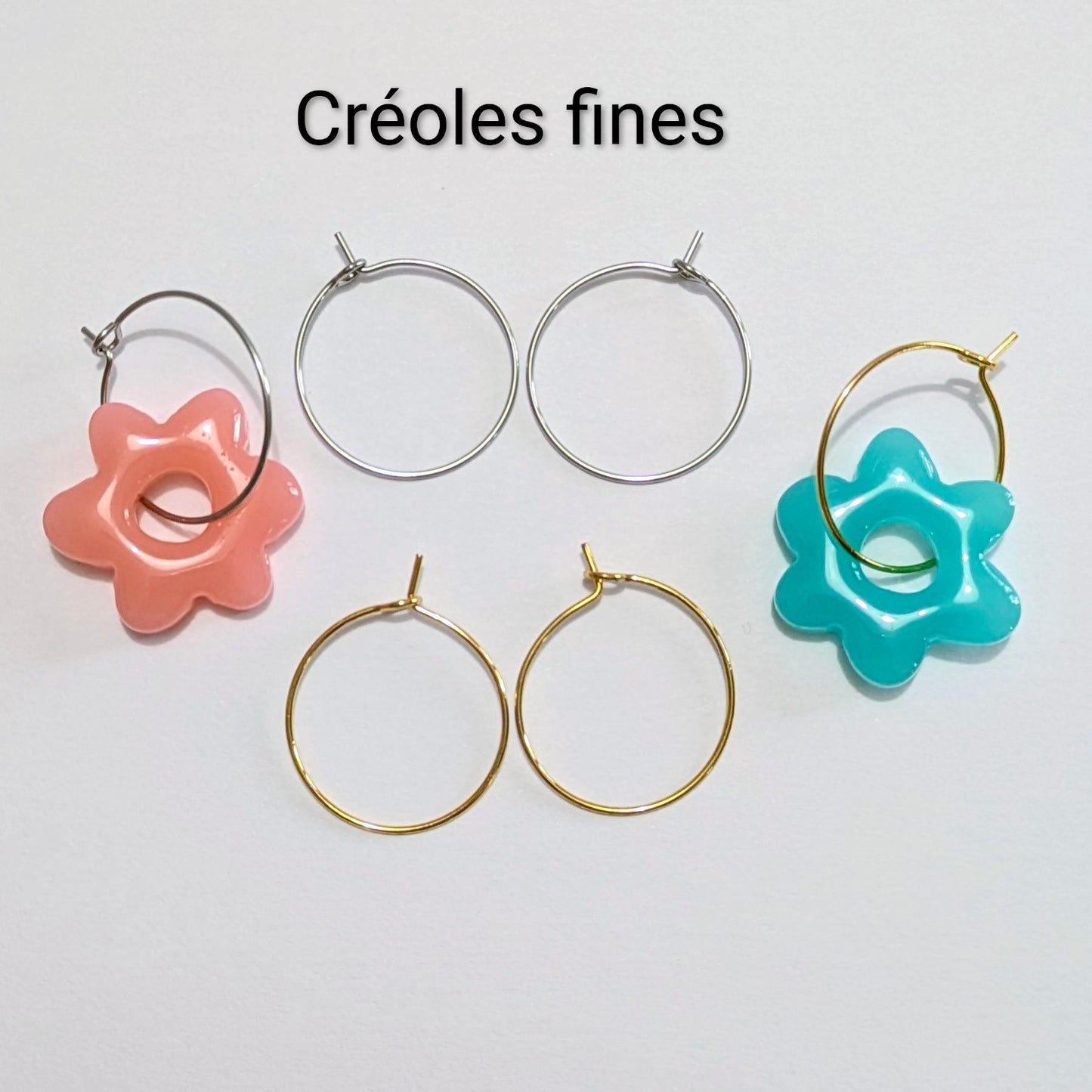 Boucles d'oreilles interchangeables Fleurette Douceur