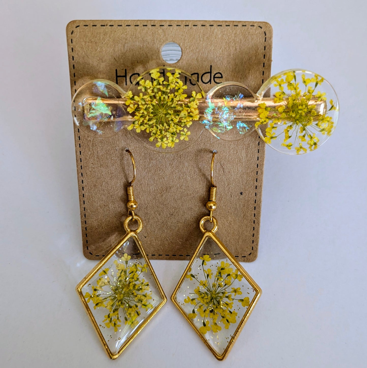 Parure feu d'artifice Jaune