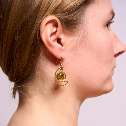 Boucles d'oreilles Lune