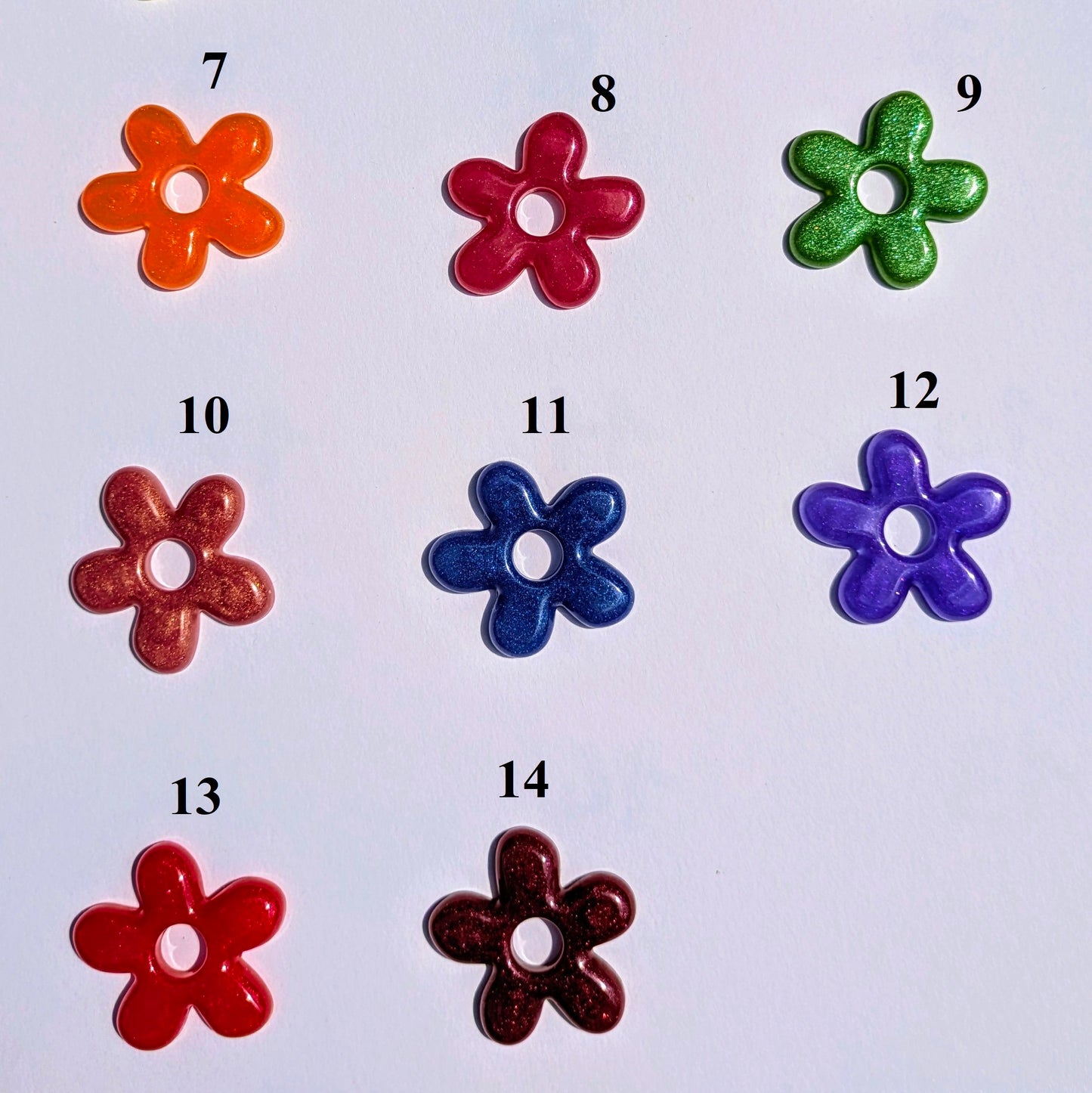 Paires de Pampilles interchangeables Flore au cœur de nos jardins colorés