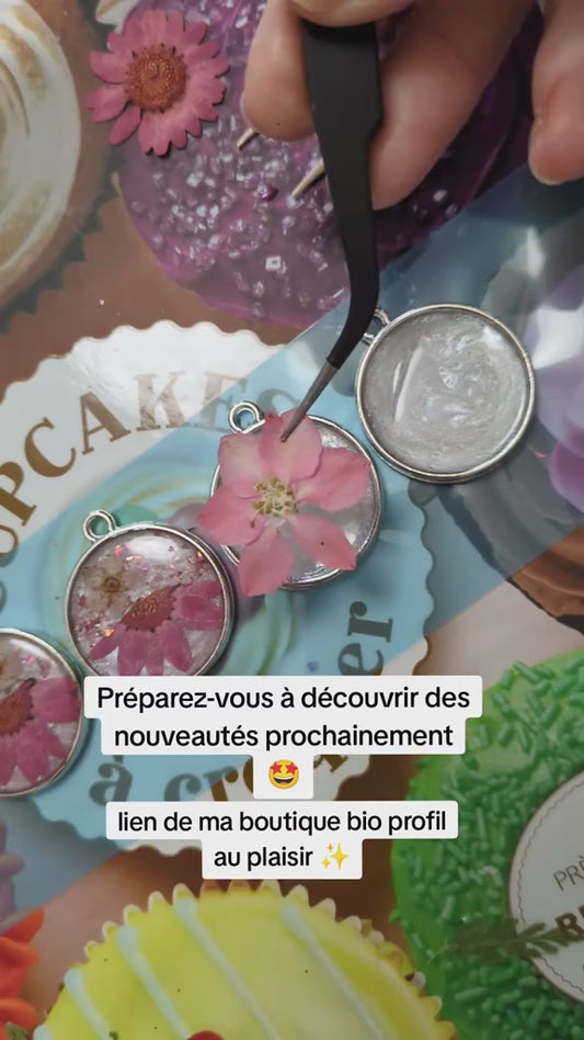 Boucles d'oreilles douceur fleur de cerisier du japon