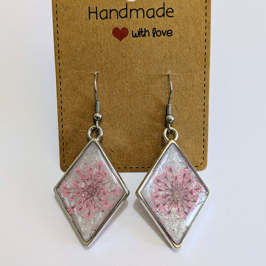 Boucles d'oreilles feu d'artifice douceur nacrée