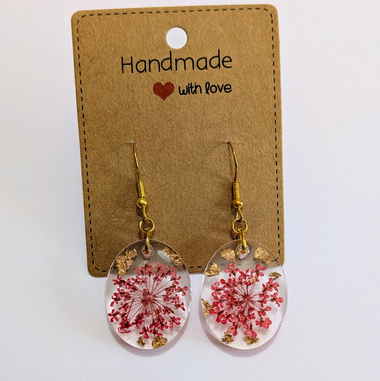 Boucles d'oreilles Ovaline Gypsophiles