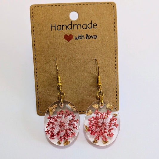 Boucles d'oreilles Ovaline Gypsophiles