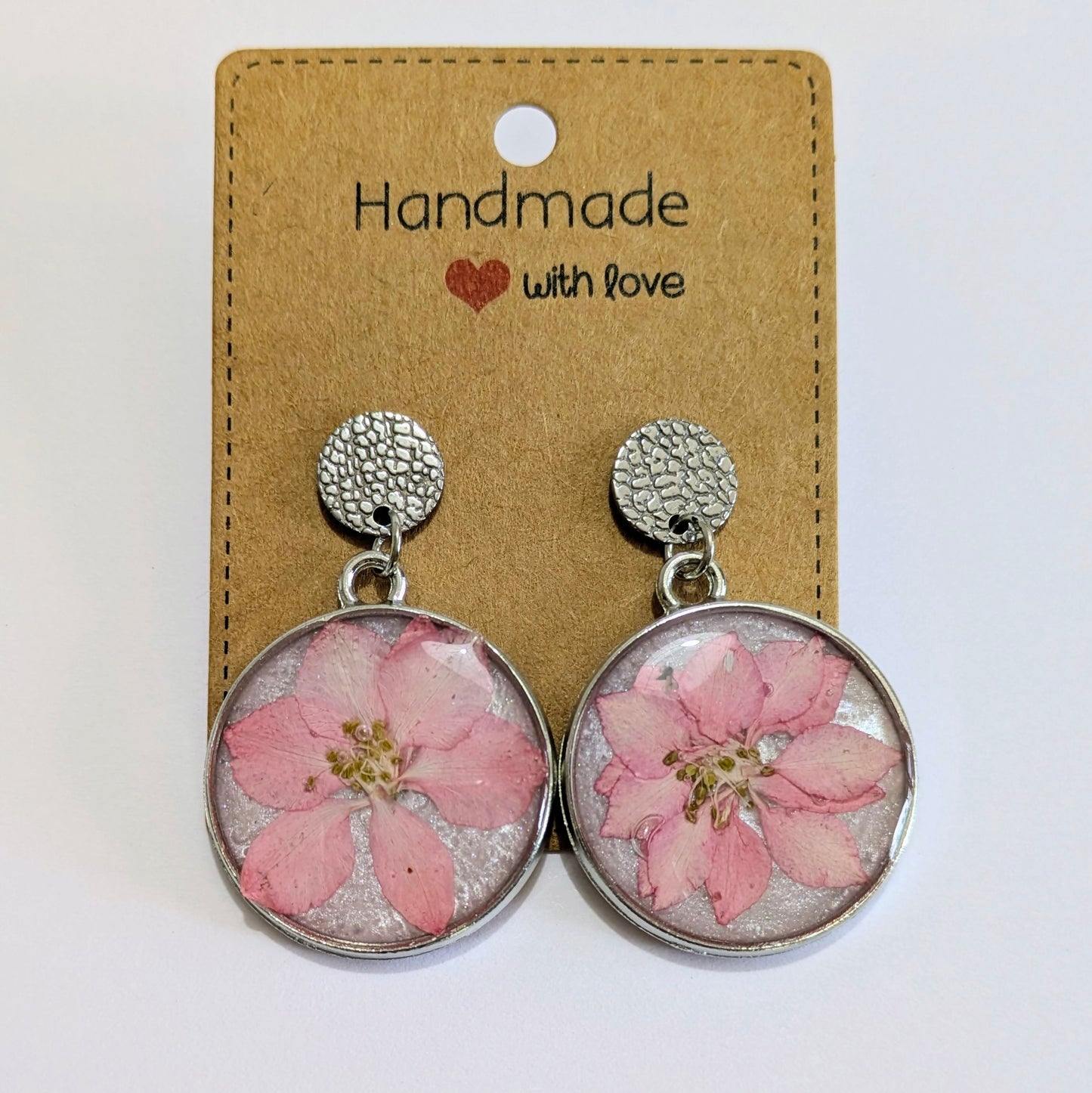 Boucles d'oreilles douceur fleur de cerisier du japon