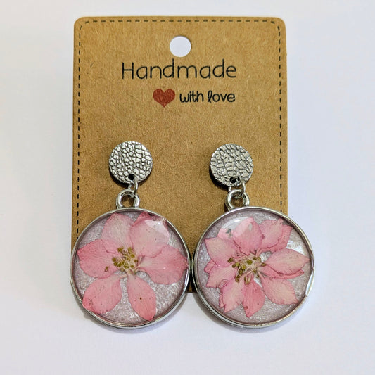 Boucles d'oreilles douceur fleur de cerisier du japon